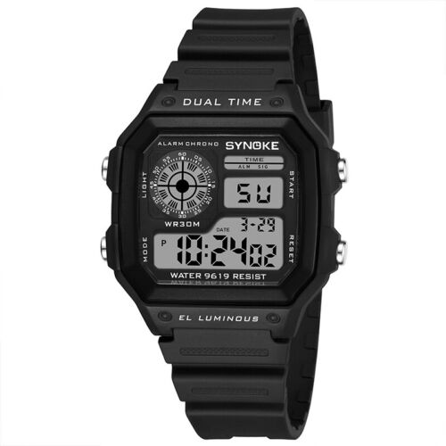 Unisex Digital Watch Luminous Men's Casual Alarm Sports Wristwatch Waterproof - Picture 13 of 17