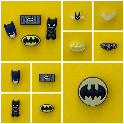 Schuhstecker/Shoe Charms/Set/Button für BATMAN* Fans/FLEDERMAUS/nachtleuchtend