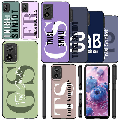 Personalised Pastel Color Phone Case For Motorola Moto E14 E13 E40