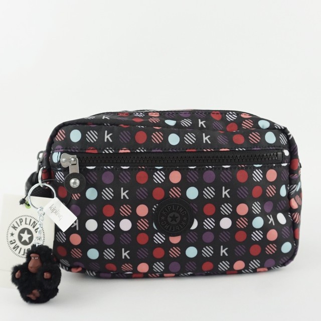 KIPLING AMALFI Toiletry Cosmetic Bag K Multi Dots Red eBay
