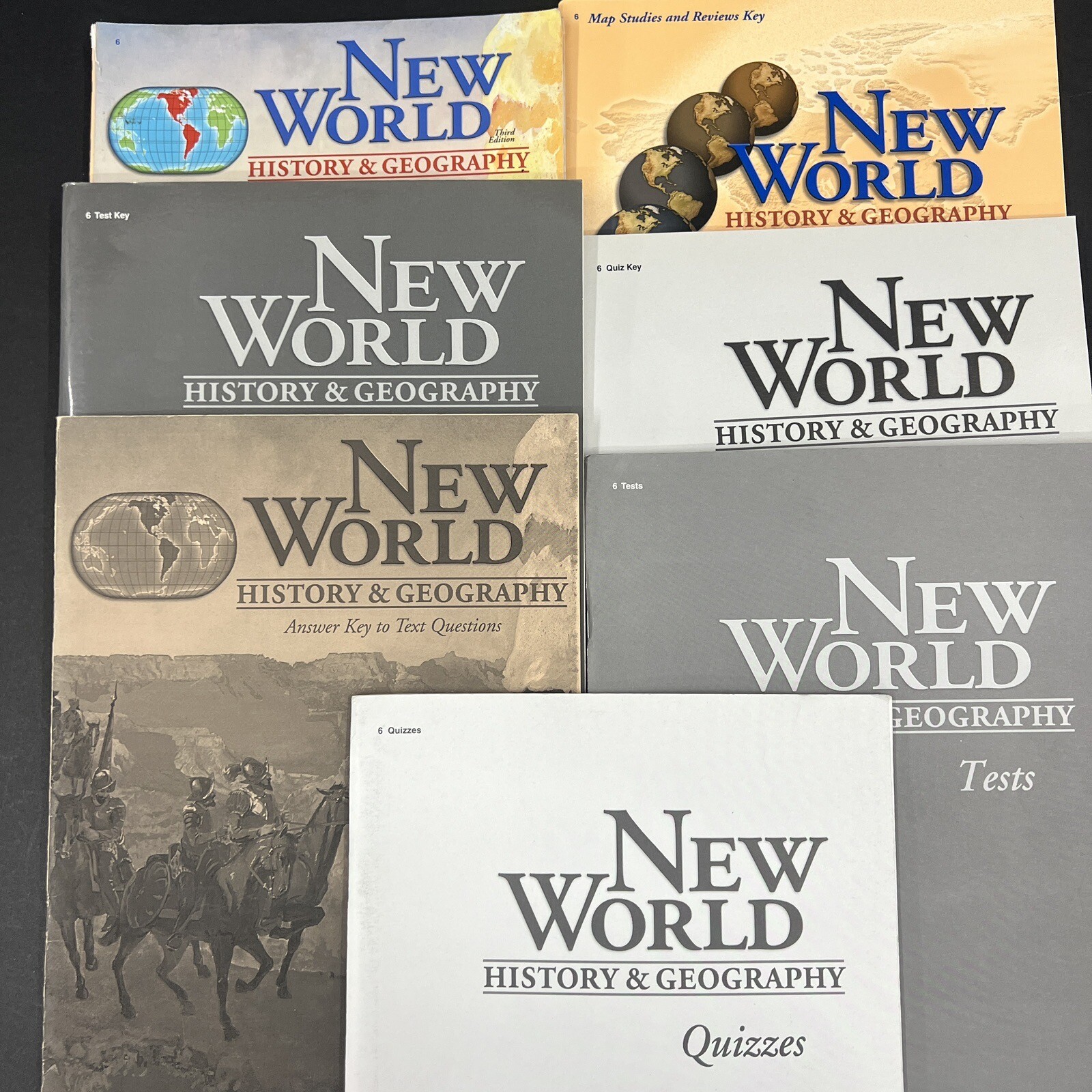 A Beka Book New World History & Geography 6th Gr. 5 Unit Lot, See Pic And Descr.
