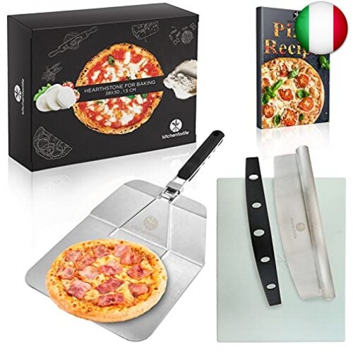 KITCHENFORLIFE Pietra refrattaria per Pizza da Forno(38x30x1.5) Resistente  Fino | eBay