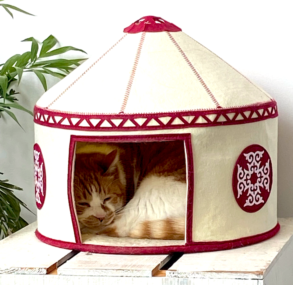 Nomadic Cat Yurts - Unique Felt Cat House & Bed