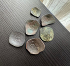 Lot 6 Byzantine Empire Aspron Trachy coins (11th-13th centuries) #A462
