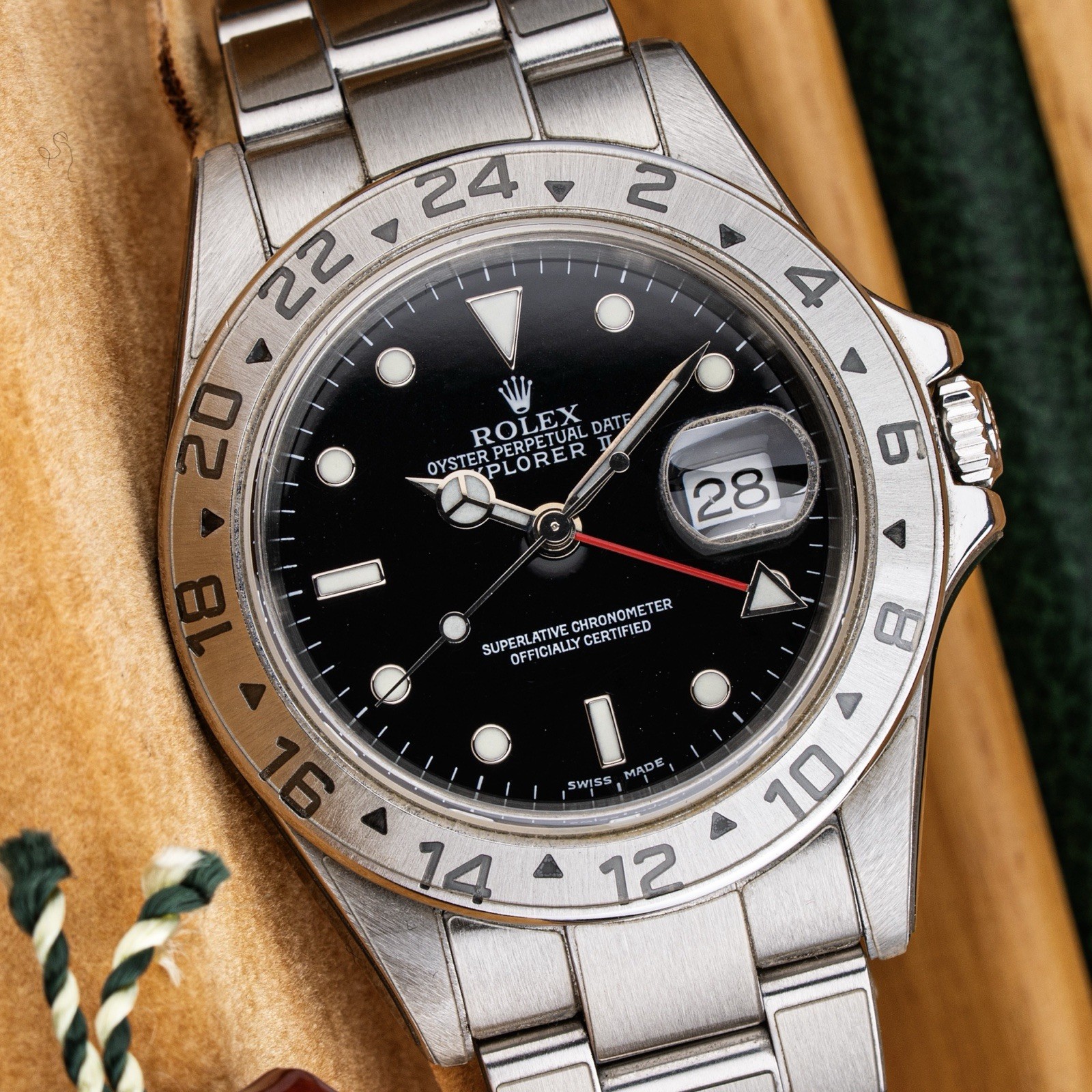 Rolex Explorer II 40mm 2004 Box & Papers Black Dial Oyster Steel Ref. 16570