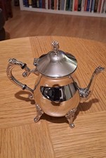 Antique Silver Plated Tea Set. Includes Teapot Victorian Style. 21cm Tall.