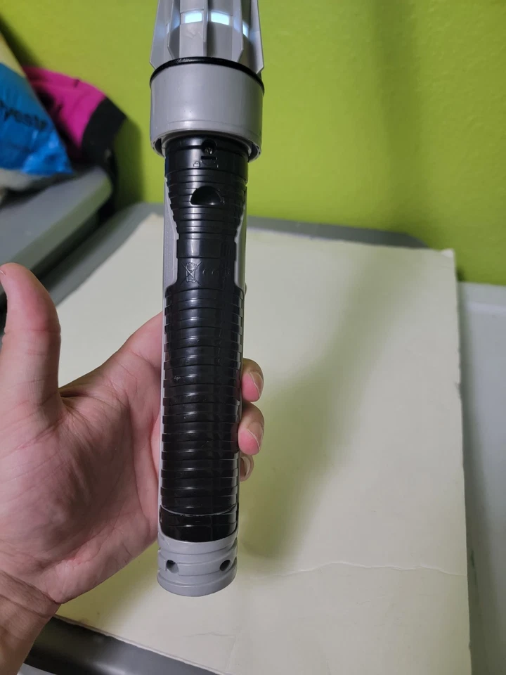 Star Wars Build Your Own White Electronic Sounds Ahsoka Works Lightsaber  - Image 4 of 4