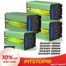 Inverter 12V/24V to 240V Power Inverter 1000W 1500W 2000W 3000W with LCD Display