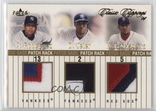 2004 Fleer Classic Clippings Gold 13/25 Alex Rodriguez Triple Patch HOF s5j