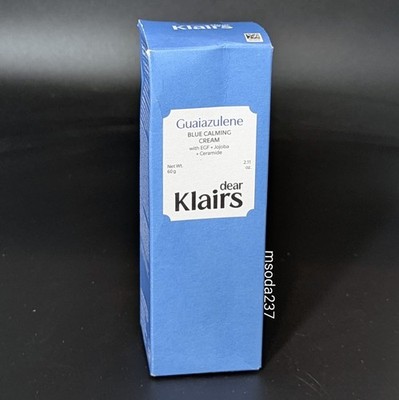 Dear, Klairs Blue Calming Cream Guaiazulene Redness Moisturizer 