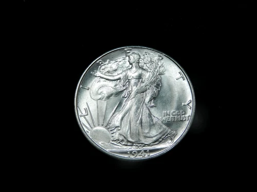 1941-D 50c Walking Liberty Silver Half Dollar - Frosty Bright Uncirculated