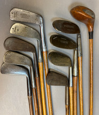 Antique Lot 10 WALTER HAGEN JAMES SPENCE ST ANDREWS Hickory Shaft Golf Club 10A