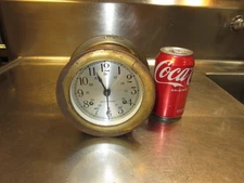 ANTIQUE SETH THOMAS MANTLE SHIPS CLOCK. MARITIME BRASS MOVEMENT