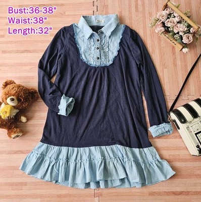 axes femme blue dress Country Rose Dress – axes femme from JAPAN main image 1