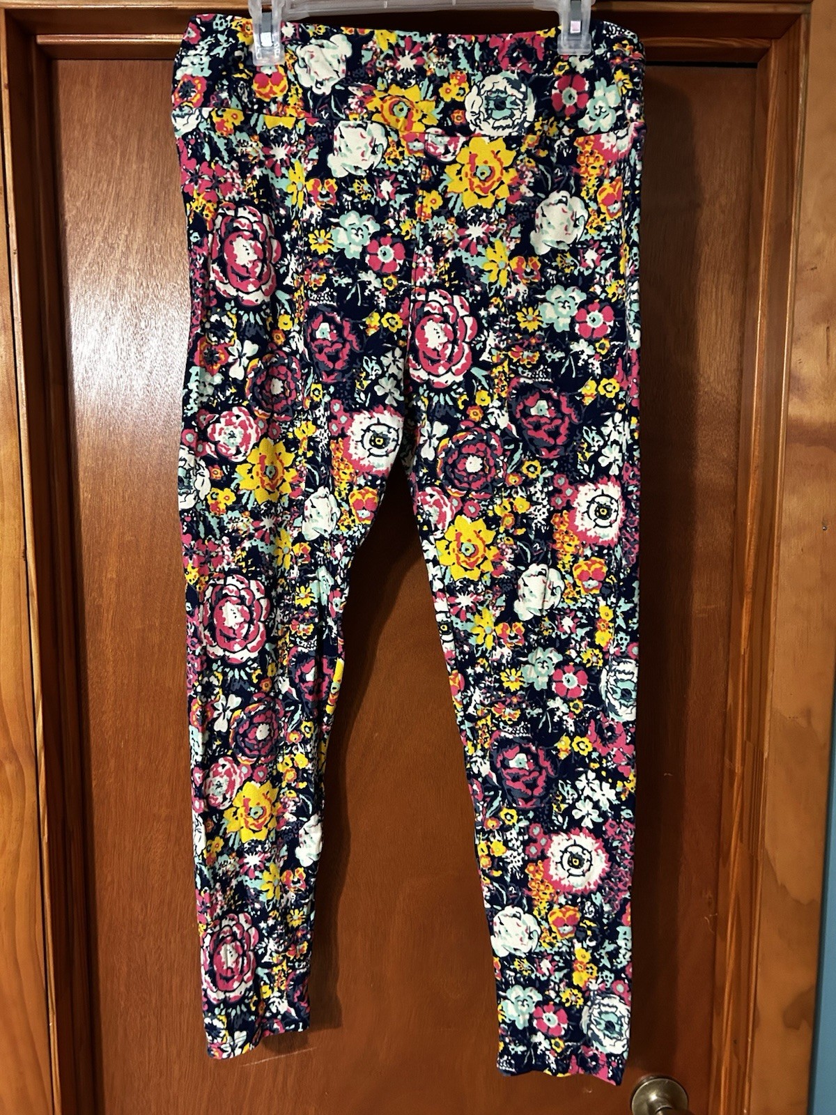 Lularoe TC Tall And Curvy Multicolor Floral Print Leggings for Women