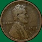 1922-D Lincoln Wheat Cent Very Fine VF Coin, Minor Corrosion #34826