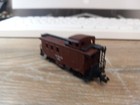 UNKNOWN MAKE. N SCALE. CABOOSE, AT & SF. W/METAL WHEELS. FREE SHIPPING — photo 5