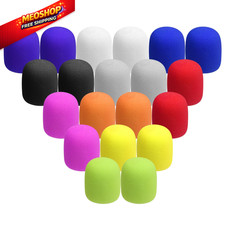 20Pcs Microphone Foam Covers Thick Handheld Stage Multicolored