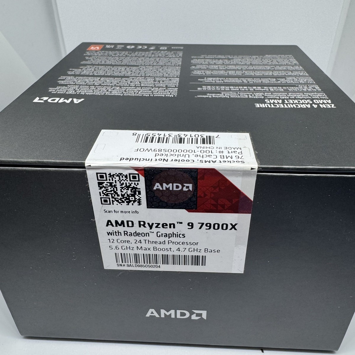 AMD Ryzen 9 7900x Processor (5.6 GHz, 12 Cores, LGA 1718/Socket