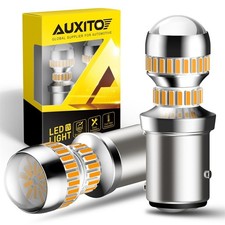 2x Auxito 1156 Led Reverse Light Canbus Backup Bulb 6000k White Parking Drl Lamp