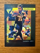 2022-23 Panini Chronicles Draft Picks Flux Jaden Ivey #4 Black Prizm Rookie Card