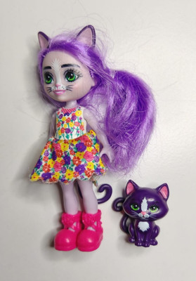 Mattel Enchantimals Sisters Cabery Cat Puppe HCF98