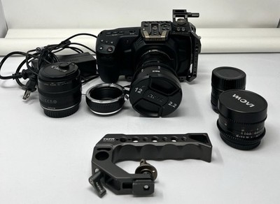 Blackmagic Pocket Cinema Camera 4K Bundle + 4 Lenses