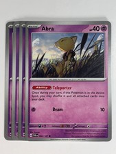 Abra 080/167 Pokemon TCG 4x Playset  Twilight Masquerade 