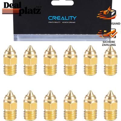 3D Drucker Düsen 0,4 mm Messing Hotend 12PCS Kompatibel mit Ender 3 5 6 CR-10 V2
