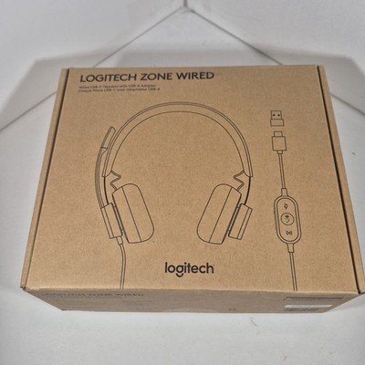 Logitech Zone Wired Noise Cancelling Headset for Teams USB-C USB-A 981-000871
