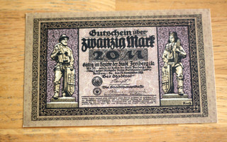 20 Mk Gutsch.d.Stadt Freiberg i.SA 1918.