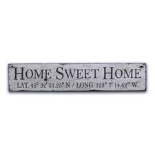 Home Sweet Home, Home, Home Sweet Home - Rustic Distressed Wood Sign