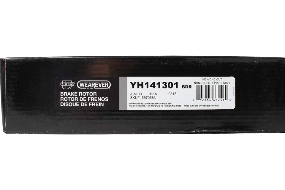Wearever Front Brake Rotor Fits 1984-1990 Honda Accord Prelude Model ID YH141301 - Image 3 of 4