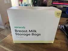 Sprucely Breast Milk Storage Bags 300 Count 8 fl oz / 240 ml