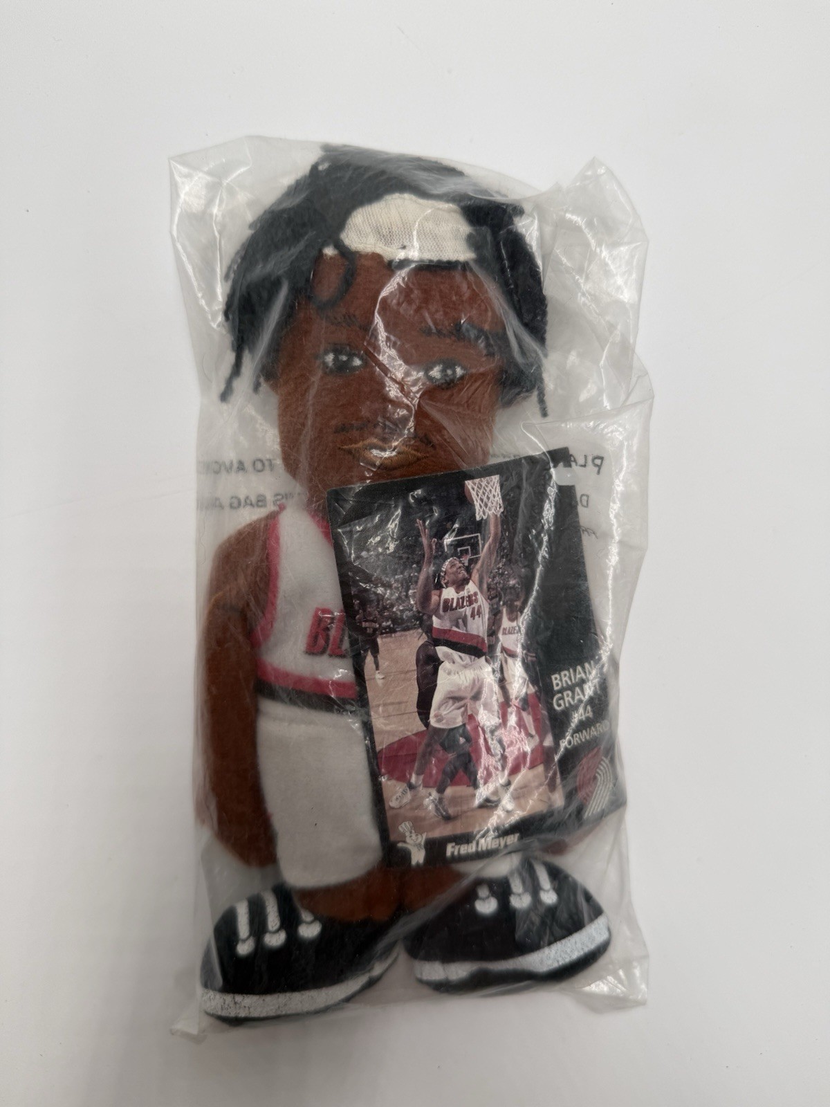 NEW Brian Grant #44 Plush Doll w/ Original Bag & Player Card
