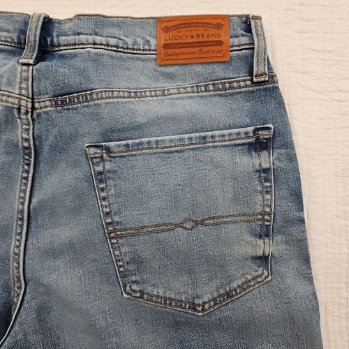 Lucky Brand 223 Straight Jeans Men's 38x30 Med Wash Stretch Denim Classic NEW - Picture 13 of 22