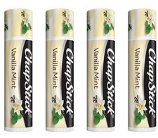 4 Pack: CHAPSTICK Vanilla Mint Lip Balm, 0.15 oz Tubes Limited Edition