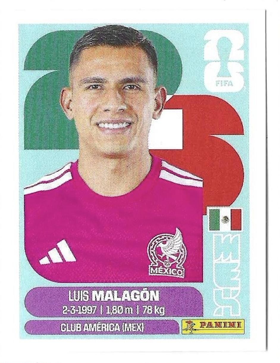 LUIS MALAGON Panini FIFA World Cup 2026 Sticker #MEX2 Mexico