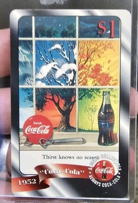 1996, Coca-Cola Sprint,Calling Card $2 #23, 1952 Thirst Knows No Season