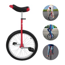 Red 20 inch Unicycle with Adjustable Height 7...