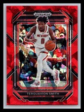 Terquavion Smith NC State Wolfpack 2023 Panini Prizm Draft Picks #10 Red Ice