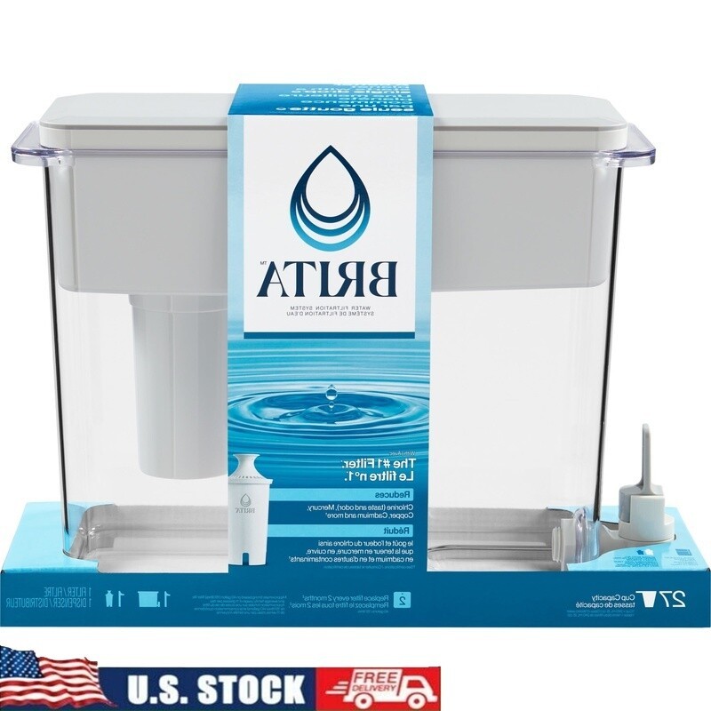 Extra Large 27 Cup Filtered Water Dispenser W/ 1 Standard Fi