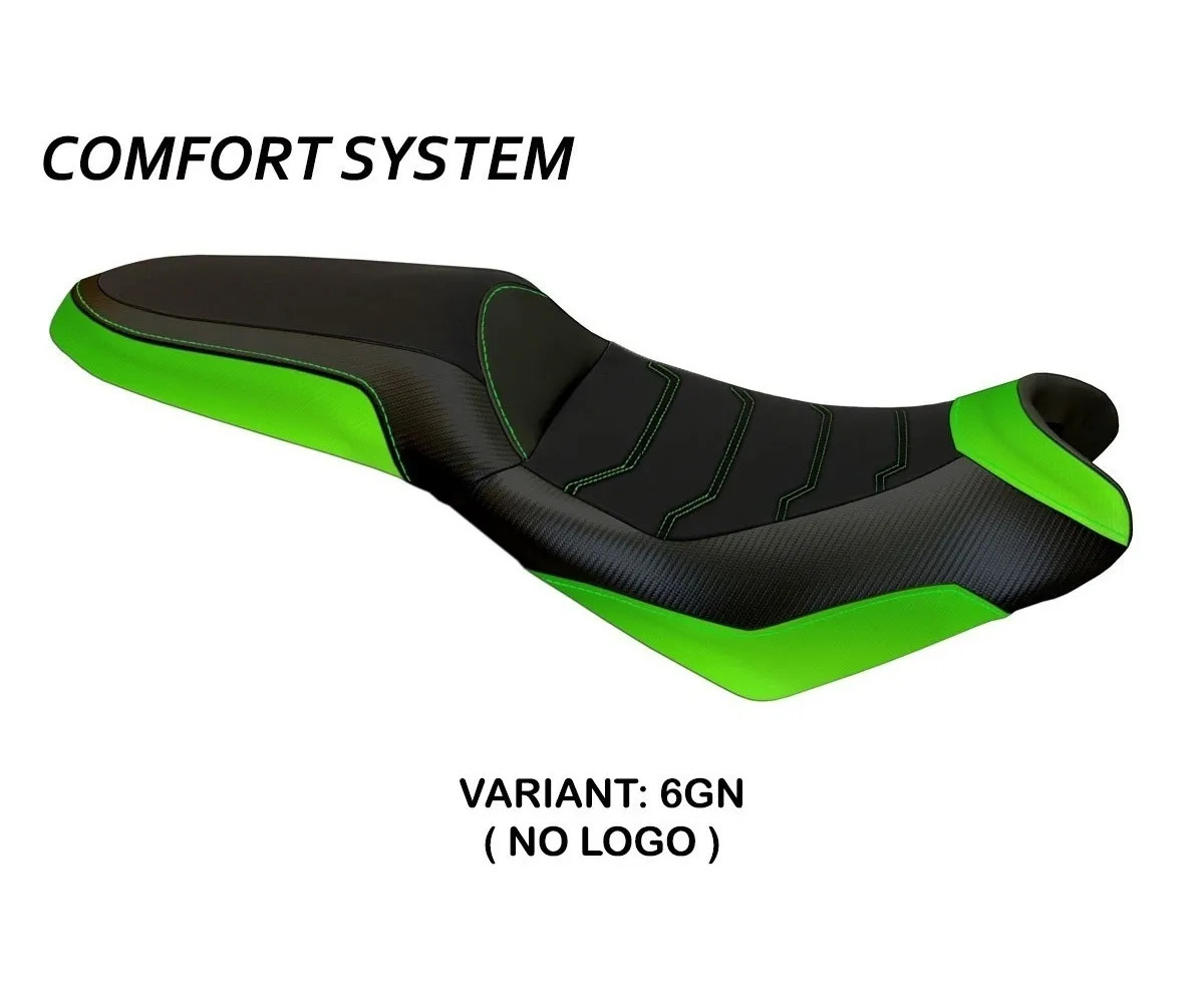 Seat saddle cover Elba 2 Comfort Sys Green TPZ KAWASAKI VERSYS 650 2007 2022 bi