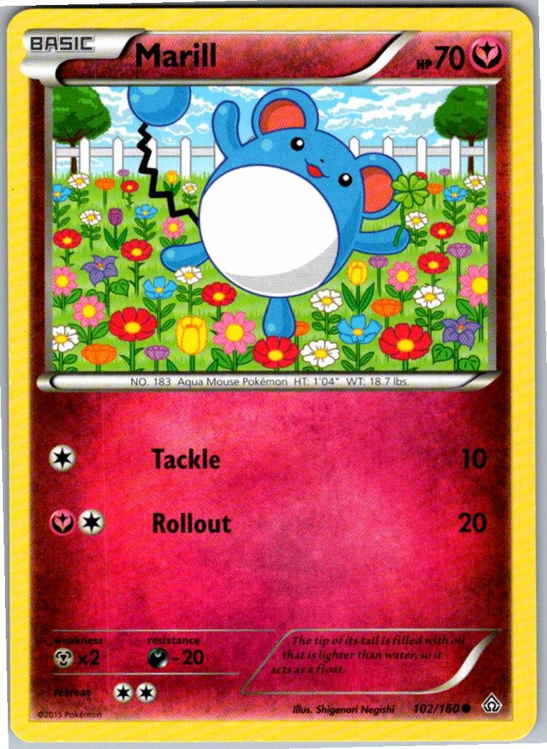 Marill Common XY - Primal Clash 102/160 NM