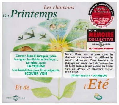 Marcel Zaragoza Les Chansons Du Printemps Et De L'été (CD) Album