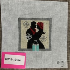 Handpainted Needlepoint Canvas Winter Romance Must Read Description