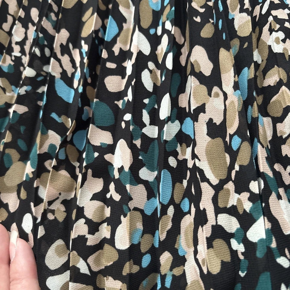 COTTON TRADERS Pleated Swish Midi Skirt BNWT Size 14-16 Elasticated Waist - Image 3 of 4