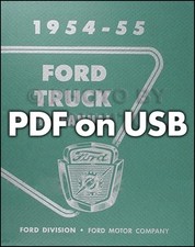 1953-1954-1955 Ford Pickup And Truck Shop Manual On Usb