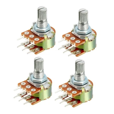 4 Stk. WH148 1K Ohm Variable Widerstände Dual Drehen Rotary Potentiometer - Bild 1 von 4