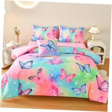 6 Pcs Bed in A Bag Full Comforter Set for Girls,Pink Full-6Pcs B-multicolor